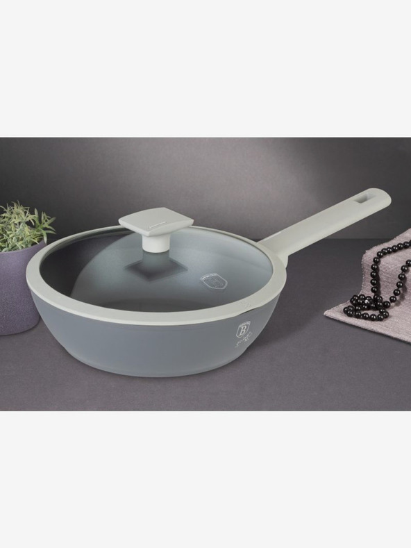 Berlingerhaus Tiefe Bratpfanne mit Deckel mit Titanoberfläche 24 cm Aspen Collection BERLINGERHAUS