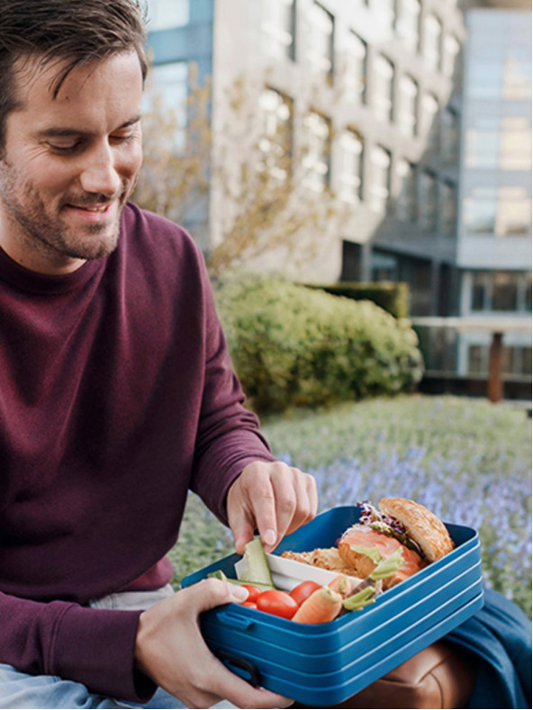 Mepal Blauer Brotdose Mepal Take a brake
