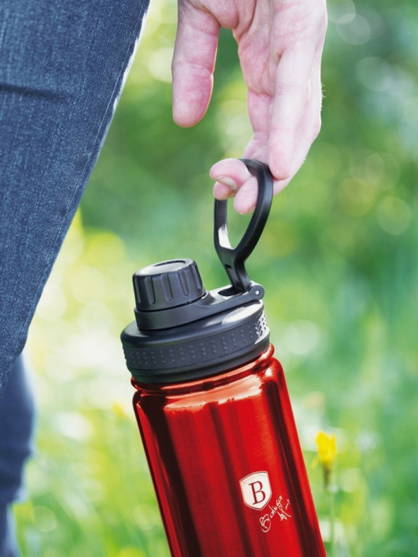 Berlingerhaus Edelstahl-Sportflasche 0,54 l BERLINGERHAUS Burgund Metallic Line