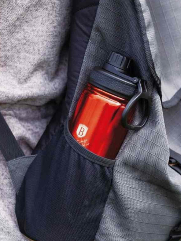 Berlingerhaus Edelstahl-Sportflasche 0,54 l BERLINGERHAUS Burgund Metallic Line