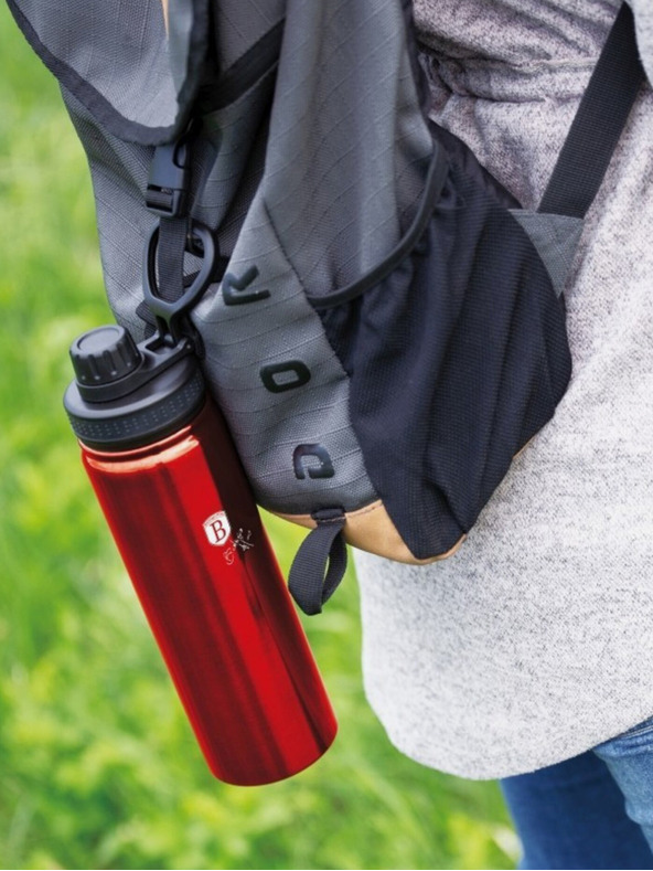 Berlingerhaus Edelstahl-Sportflasche 0,54 l BERLINGERHAUS Burgund Metallic Line