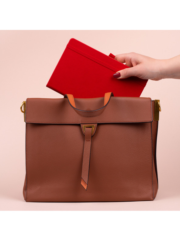 NOTIQUE NOTIQUE-Notizen Rot, gepunktet, 13 x 21 cm