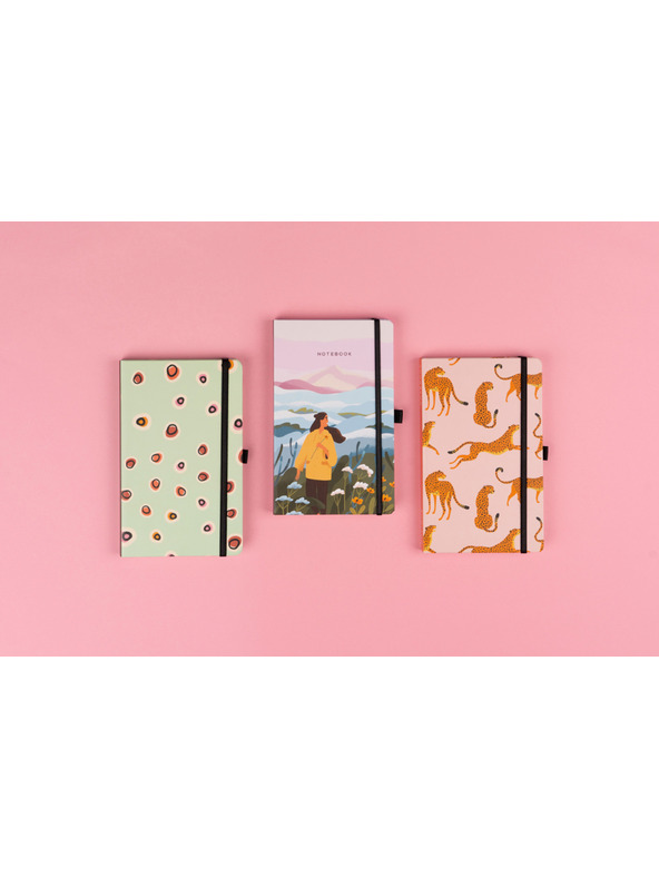 NOTIQUE NOTIQUE Notes Leoparden, gefüttert, 13 x 21 cm BAAGL