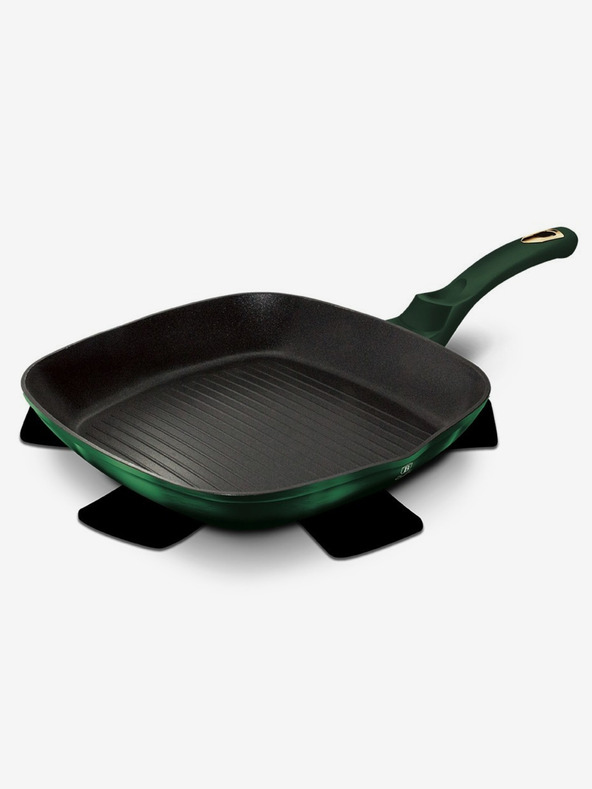 Berlingerhaus Grillpfanne mit Titanium-Oberfläche 28 cm Emerald Collection BERLINGERHAUS