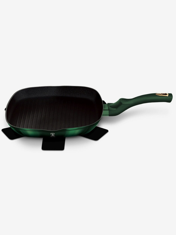 Berlingerhaus Grillpfanne mit Titanium-Oberfläche 28 cm Emerald Collection BERLINGERHAUS