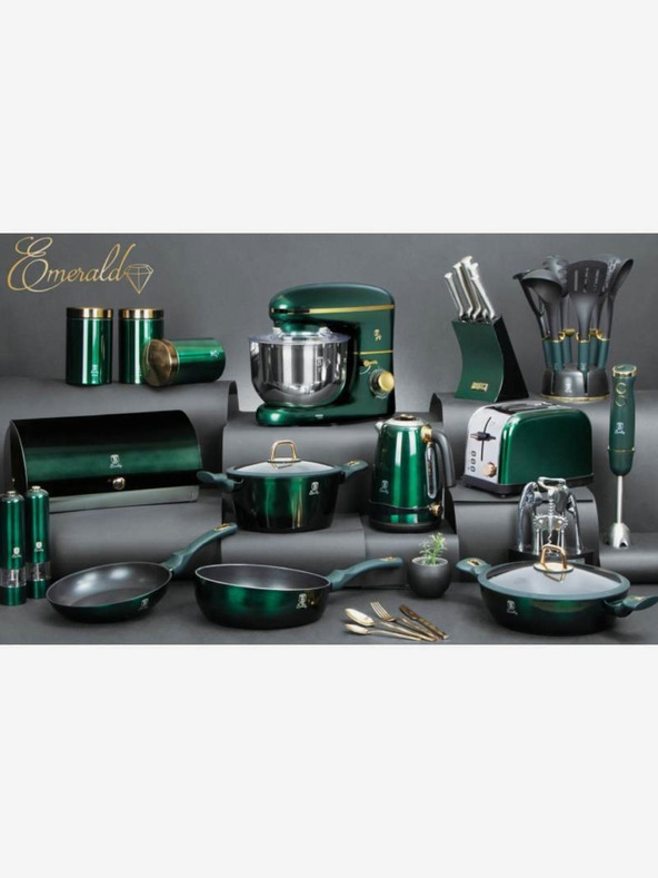 Berlingerhaus Grillpfanne mit Titanium-Oberfläche 28 cm Emerald Collection BERLINGERHAUS