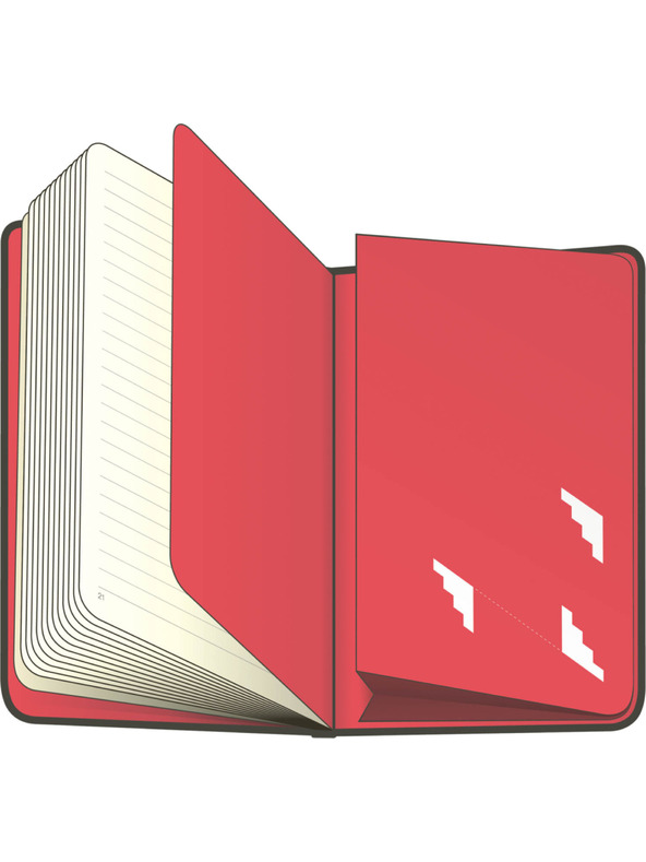 NOTIQUE NOTIQUE Notizen Isometrisch, ungefüttert, 13 x 21 cm BAAGL