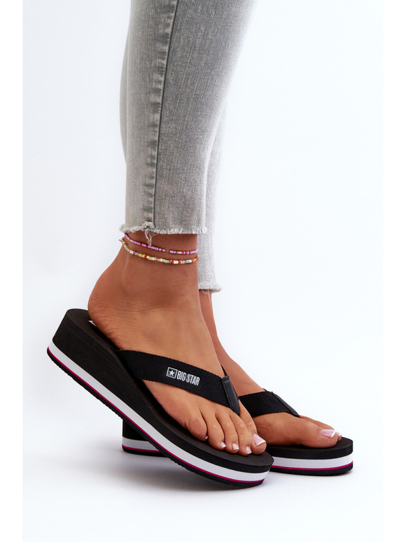 BIG STAR SHOES Damen-Keilsandalen Big Star Schwarz Größe: