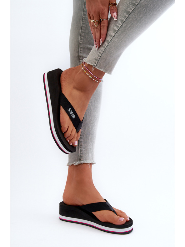 BIG STAR SHOES Damen-Keilsandalen Big Star Schwarz Größe: