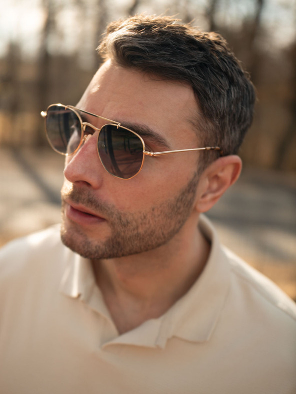 VEYREY Veyrey High-End polarisierte Piloten-Sonnenbrille Bulak