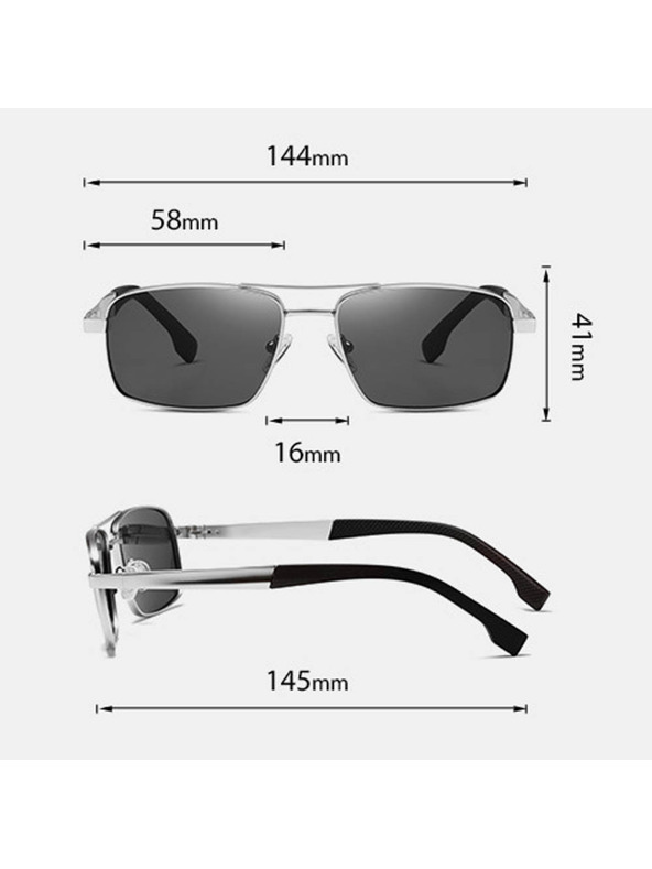 VEYREY Veyrey High-End polarisierte Piloten-Sonnenbrille Klog