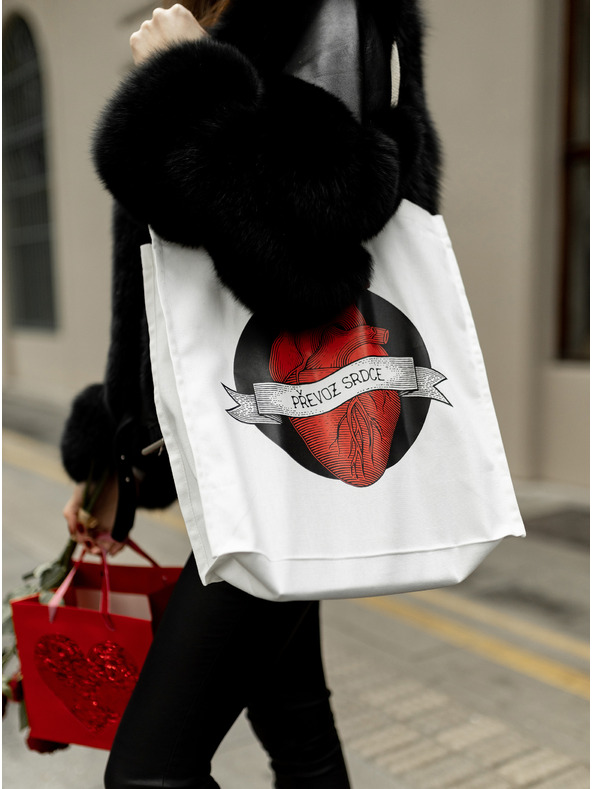 ZOOT.Original Weiße Segeltuchtasche ZOOT Original Carrying Heart