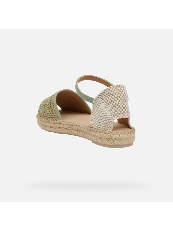 Geox Hellgrüne Damen-Sandalen Geox D Lampedusa