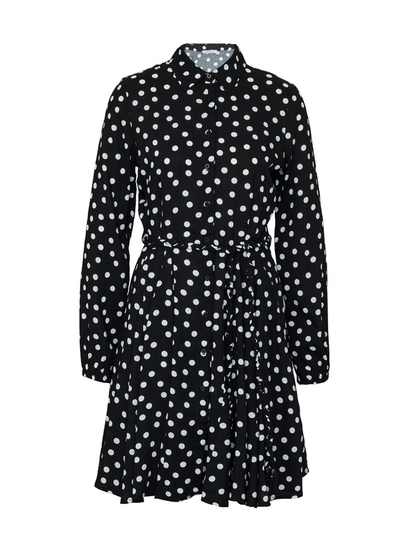 Orsay Schwarzes Damen-Hemdblusenkleid knielang von ORSAY