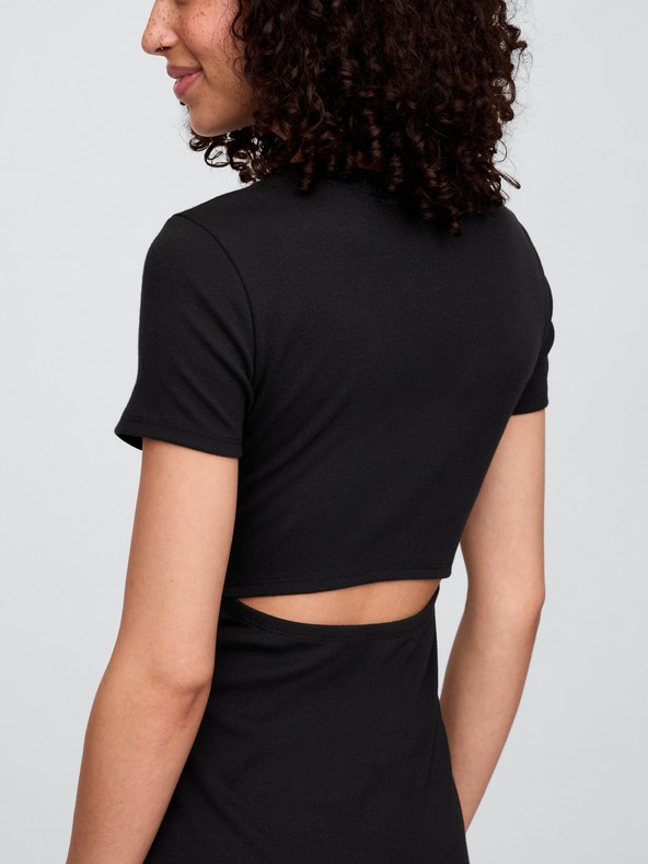 GAP Damen-Strick-Midikleid mit Cut-Outs GAP