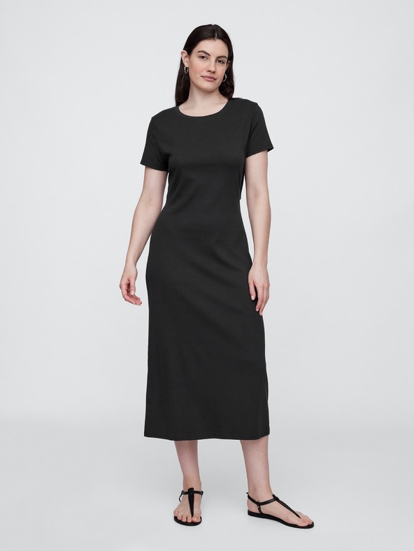 GAP Damen-Strick-Midikleid mit Cut-Outs GAP