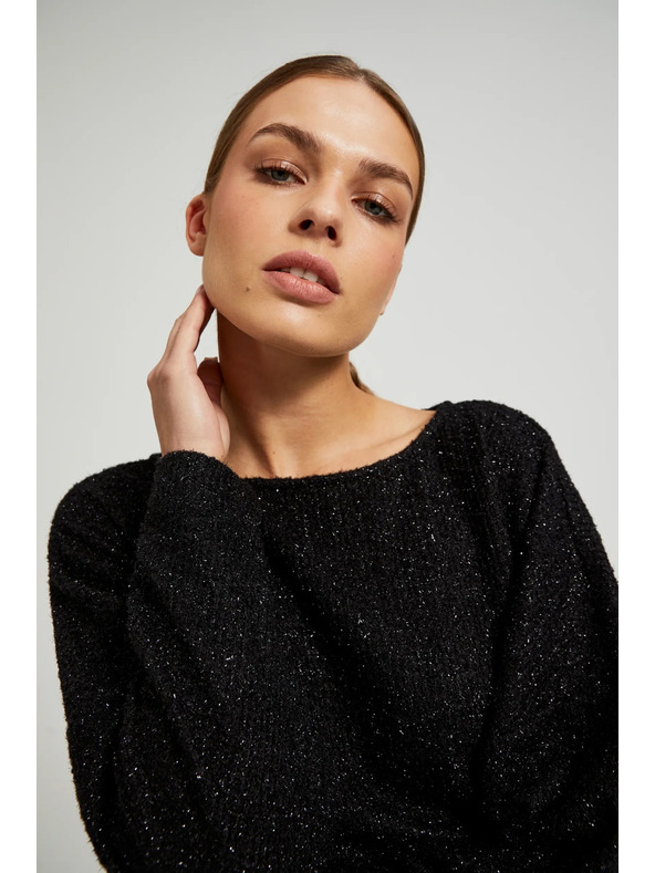 Moodo Schwarzes Langarmoberteil