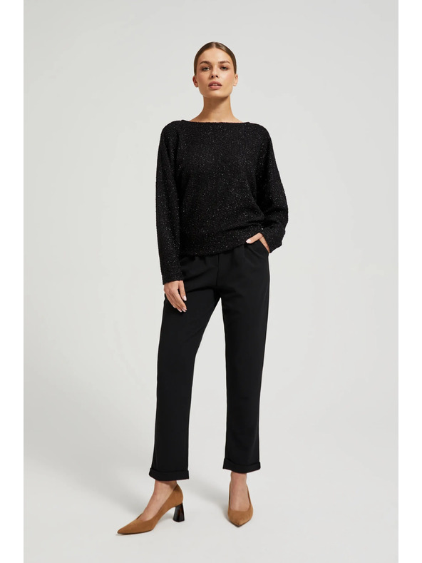 Moodo Schwarzes Langarmoberteil