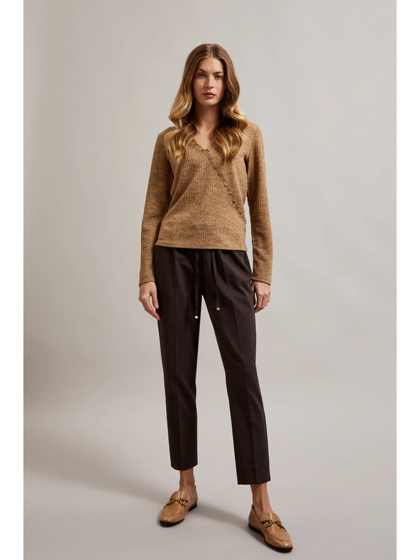 Moodo Beiges Damen-Langarmoberteil