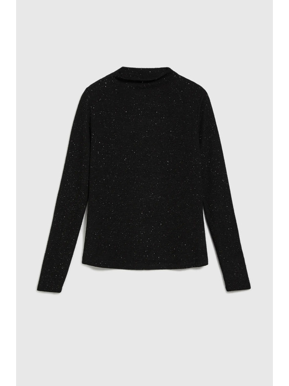 Moodo Schwarzes Damen-Langarmoberteil