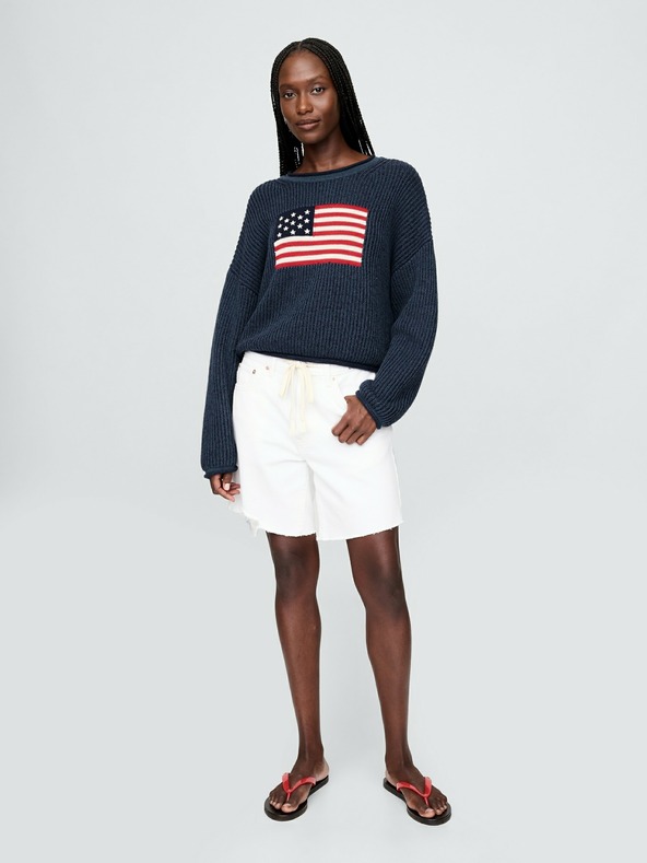 GAP Damen-Oversize-Crop-Pullover Americana GAP