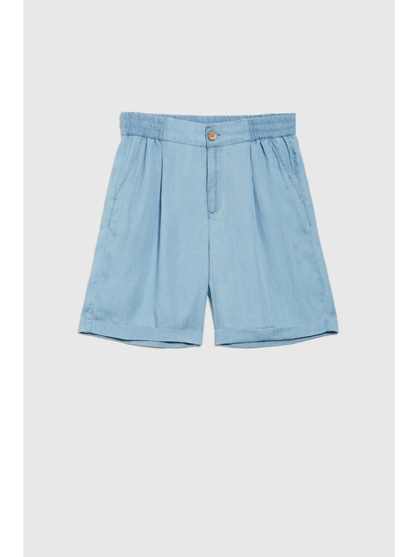 Moodo Blaue Damenshorts Moodo