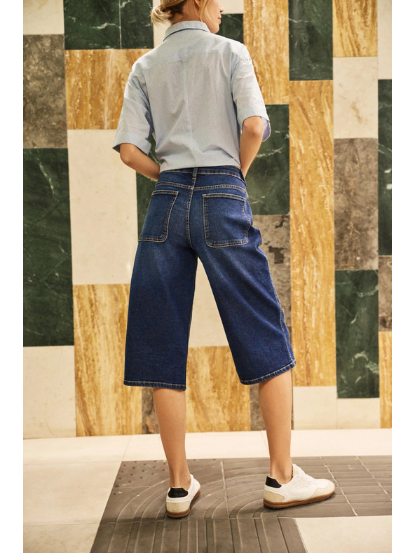 Moodo Blaue Damen-Jeans-Shorts Moodo