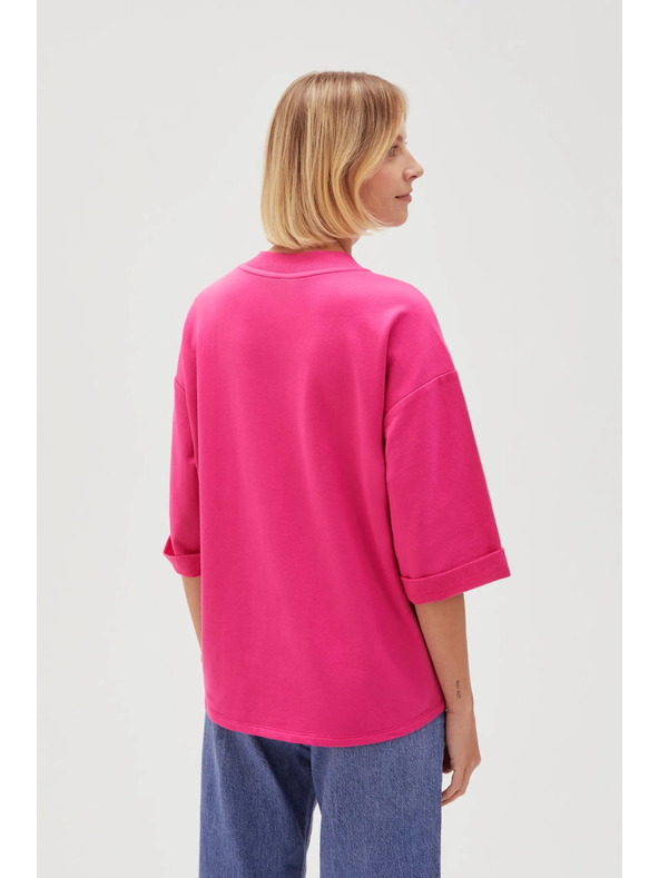 Moodo Fuchsiafarbene Damenbluse Moodo