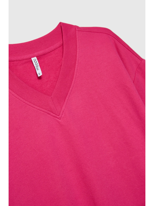 Moodo Fuchsiafarbene Damenbluse Moodo