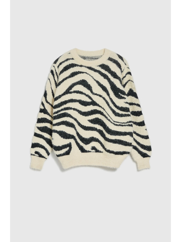 Moodo Damenpullover mit Tiermuster