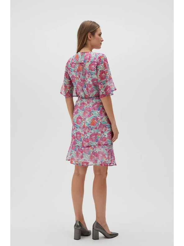 Moodo Fuchsiafarbenes Damenkleid Moodo