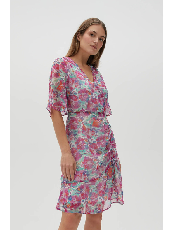 Moodo Fuchsiafarbenes Damenkleid Moodo