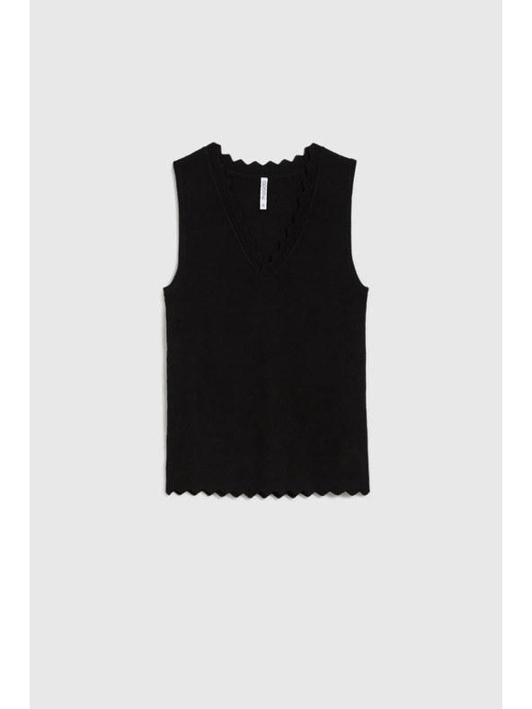 Moodo Schwarzes Damen-Top Moodo