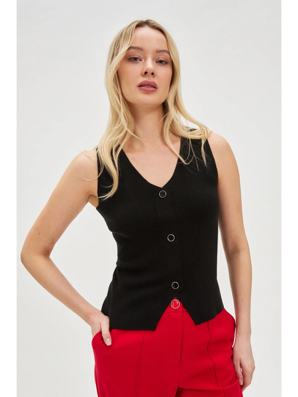 Moodo Schwarzes Damen-Top Moodo