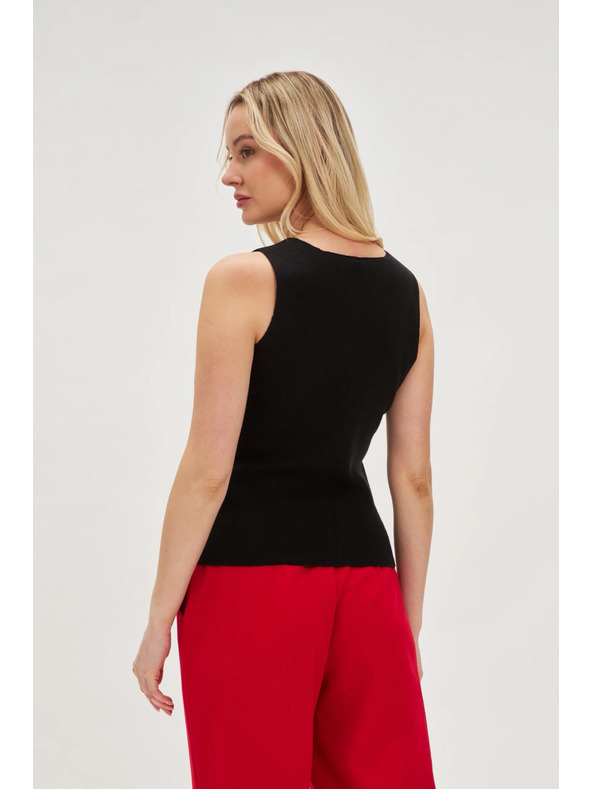 Moodo Schwarzes Damen-Top Moodo