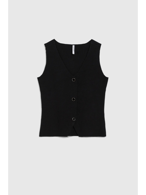 Moodo Schwarzes Damen-Top Moodo