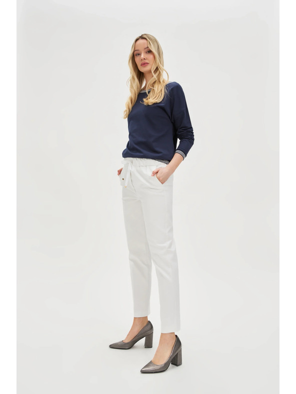 Moodo Dunkelblau Damen-Langarm-T-Shirt Moodo