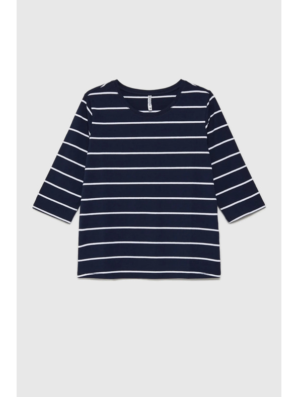 Moodo Dunkelblau Damen-Langarm-T-Shirt Moodo