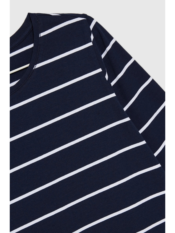 Moodo Dunkelblau Damen-Langarm-T-Shirt Moodo