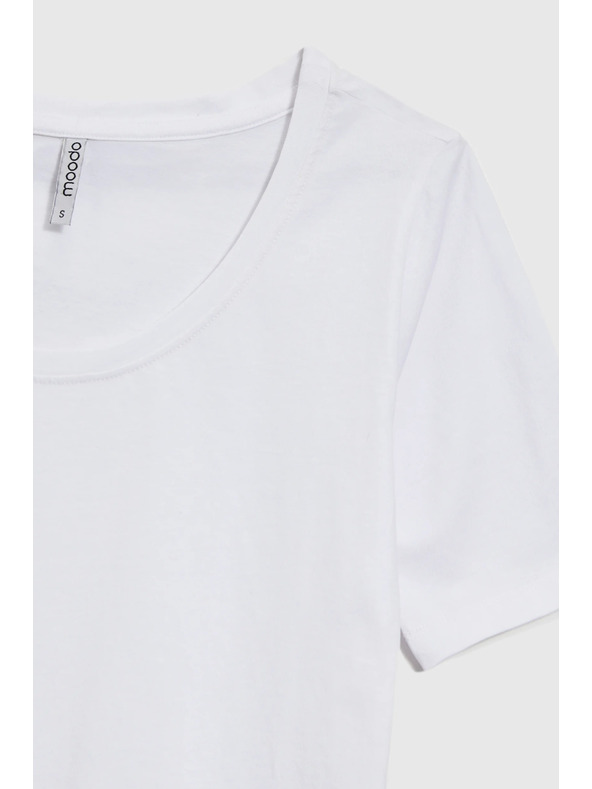 Moodo Weißes Damen-T-Shirt Moodo