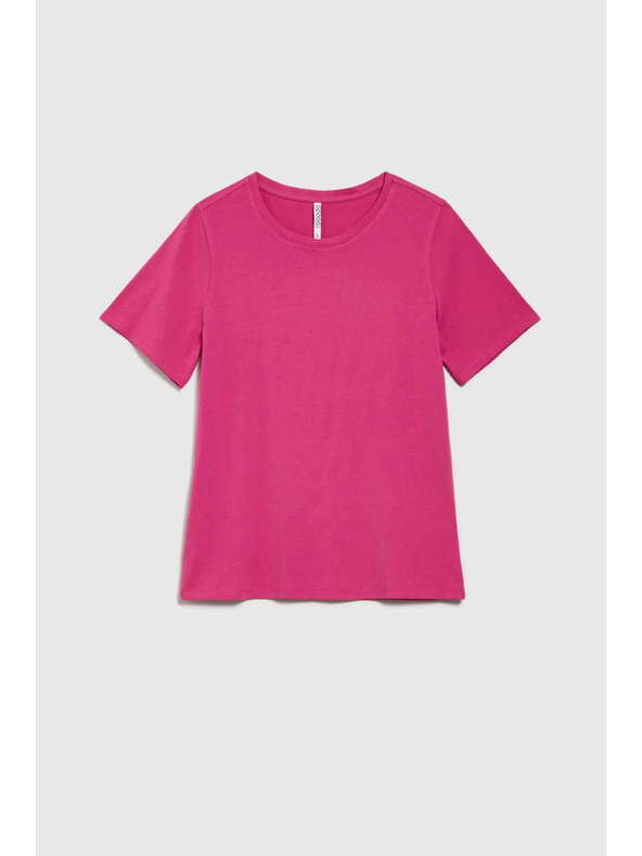 Moodo Fuchsiafarbenes Damen-T-Shirt Moodo