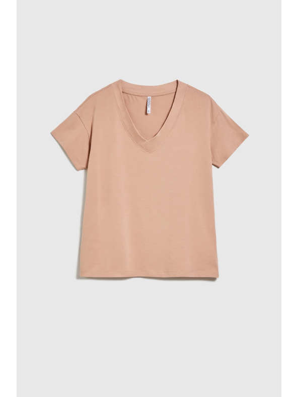 Moodo Hellbraunes Damen-T-Shirt Moodo