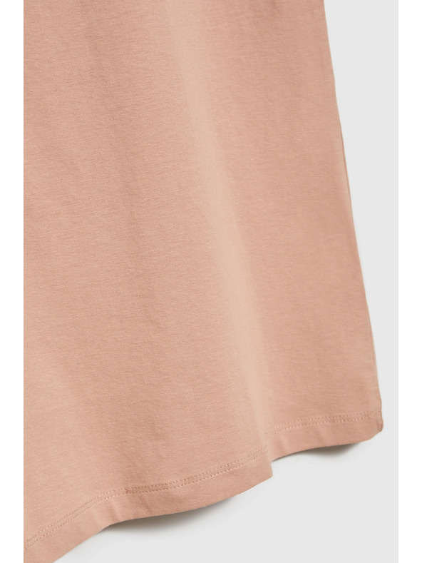 Moodo Hellbraunes Damen-T-Shirt Moodo