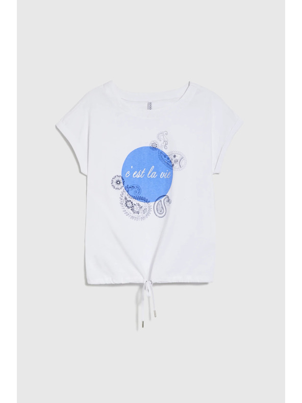 Moodo Weißes Damen-T-Shirt Moodo