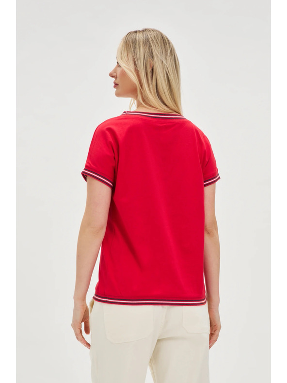 Moodo Rotes Damen-T-Shirt Moodo