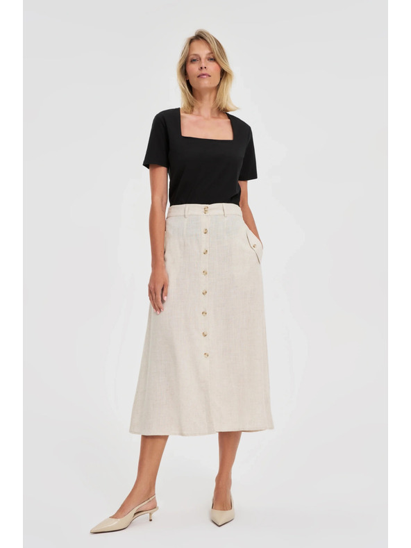 Moodo Schwarzes Damen Long Shirt Moodo