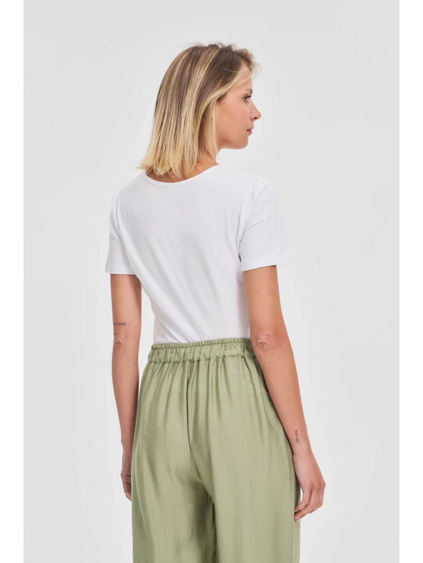 Moodo Weißes Damen-T-Shirt Moodo