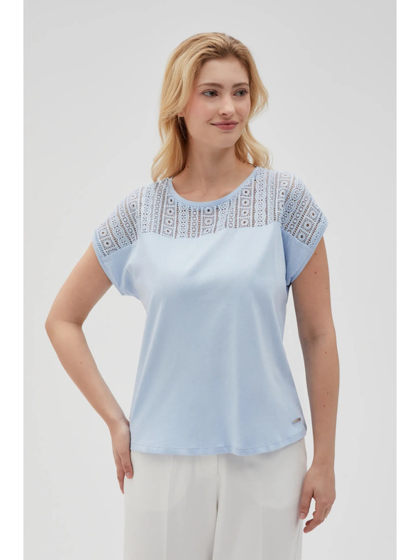 Moodo Hellblaues Damen Moodo T-Shirt