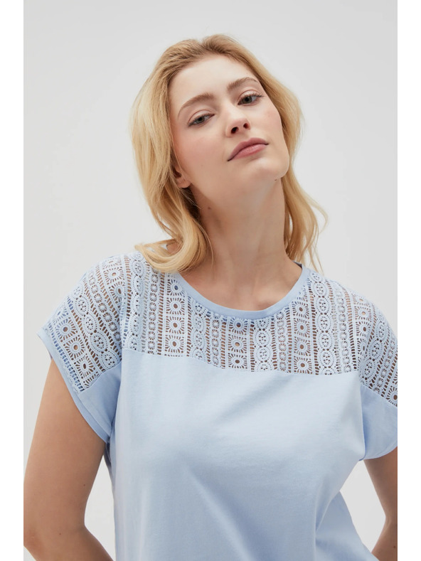 Moodo Hellblaues Damen Moodo T-Shirt