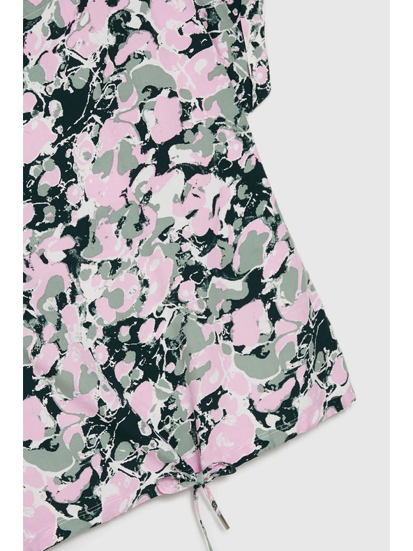 Moodo Rosa Damenbluse mit Bindung